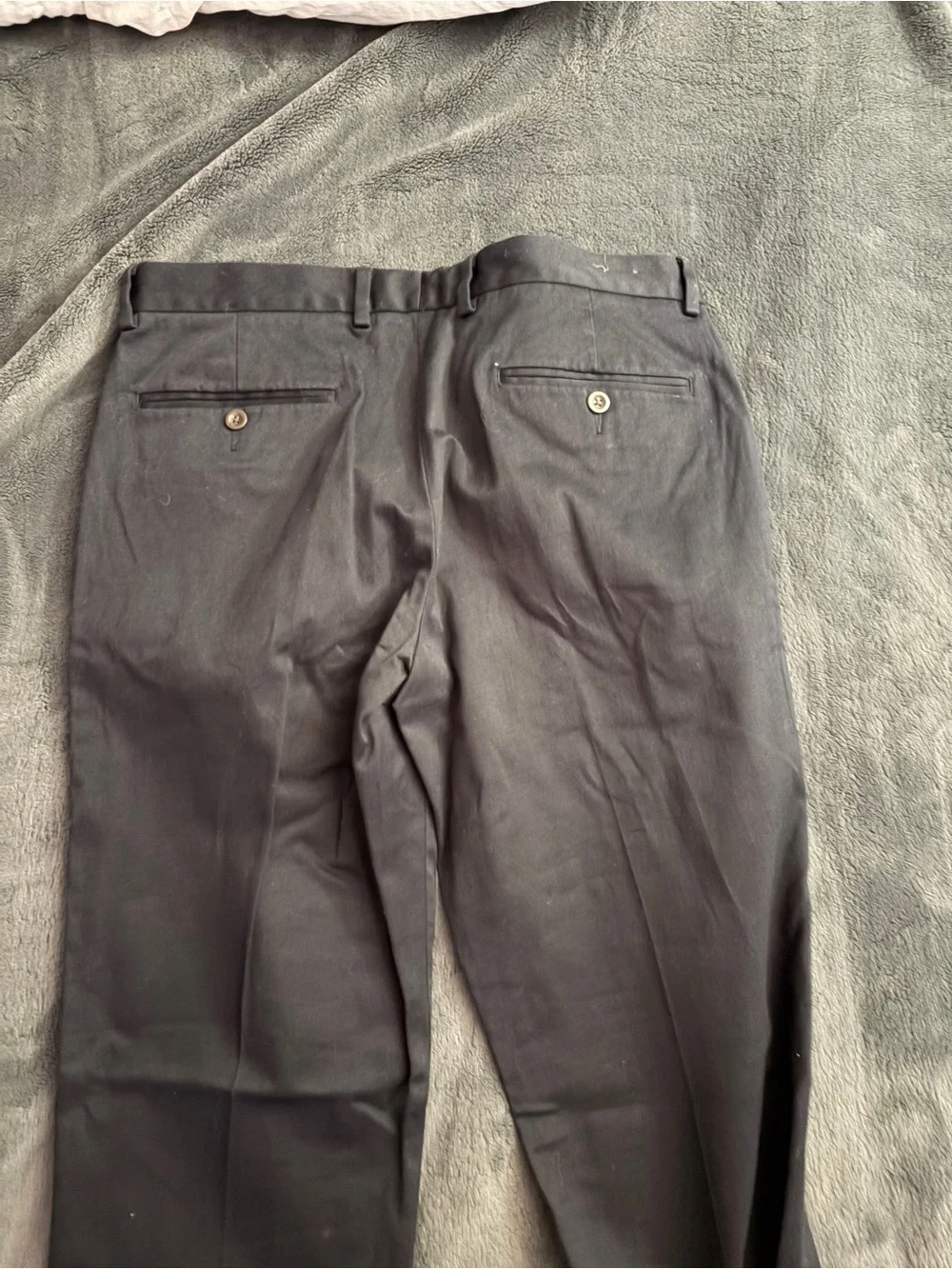 J. Crew Navy Chinos with Striped Waistband